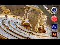 3d motion promo for al sulaiman jewellers cinema 4d  redshift  ae  ai