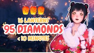 All 16 New Bloom Lanterns in Under 10 Minutes (95 FREE Diamonds!) 🌸 2.2 Infinity Nikki Guides