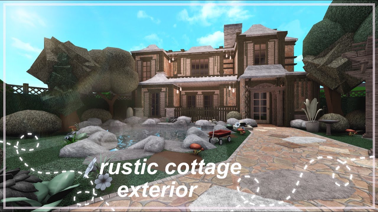 Rustic Cottage Exterior Bloxburg Build Nixilia ) YouTube