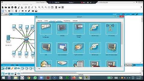 Simulasi DHCP server, Web Server, DNS Server Dan Mail Server Dengan  Cisco Packet Tracer