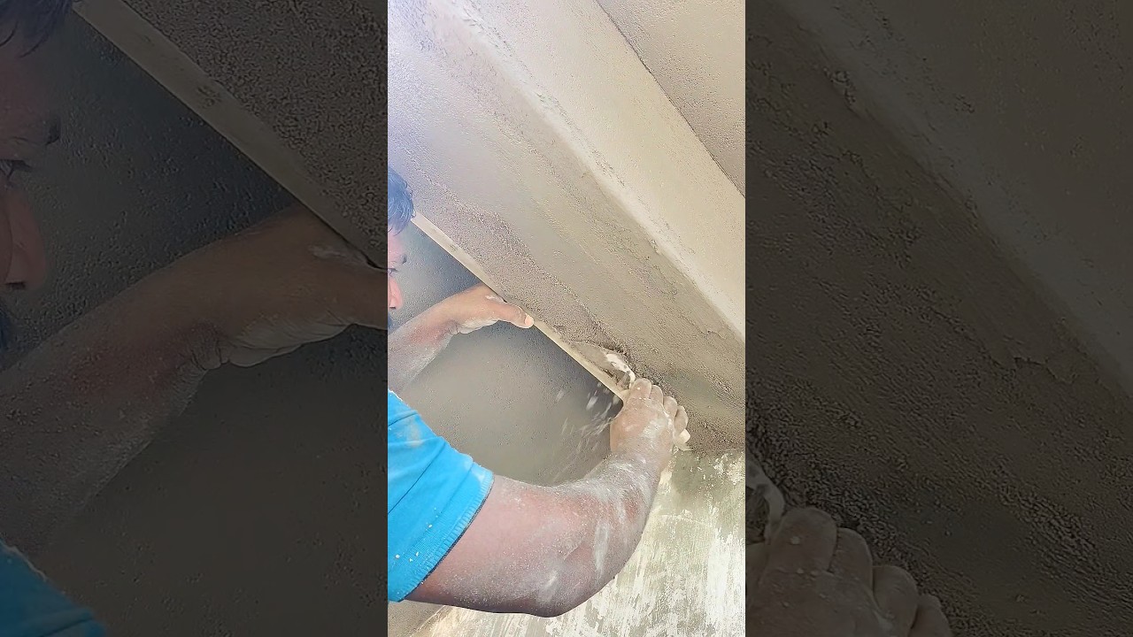 Beam plastering techniques 👍 