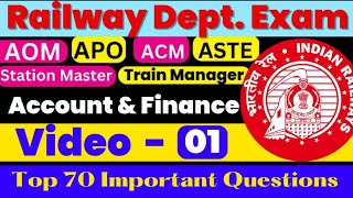 Account & Finance Part 1#aom #apo #acm #departmental #railway #NAIR #PFA #railway_exam screenshot 5