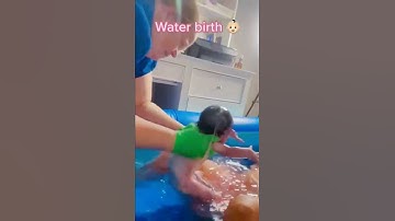 Thumbnail of water birth by mother 🥰❤ happy mother #cutebaby #newborn #maa #shorts