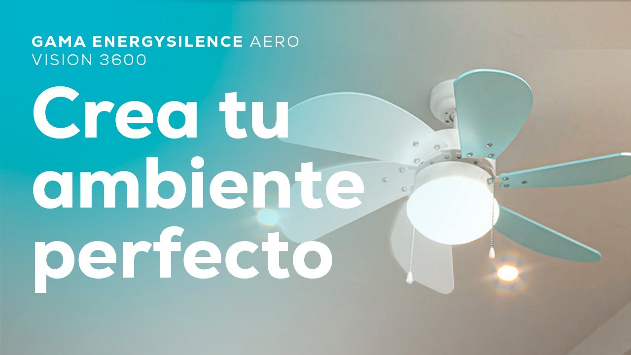 Ventiladores de techo EnergySilence Aero 3600 Vision Sky, Mint, Orange, Nude, Purple &amp; SunLight