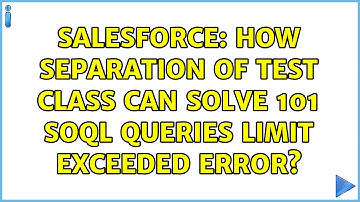 Salesforce: How separation of Test Class can solve 101 SOQL Queries Limit Exceeded Error?