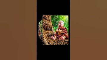 Thumbnail of Little monk 🌲❄️💐🍁🌾🥀🥰🌿🌻🪴||#shorts #cute #baby