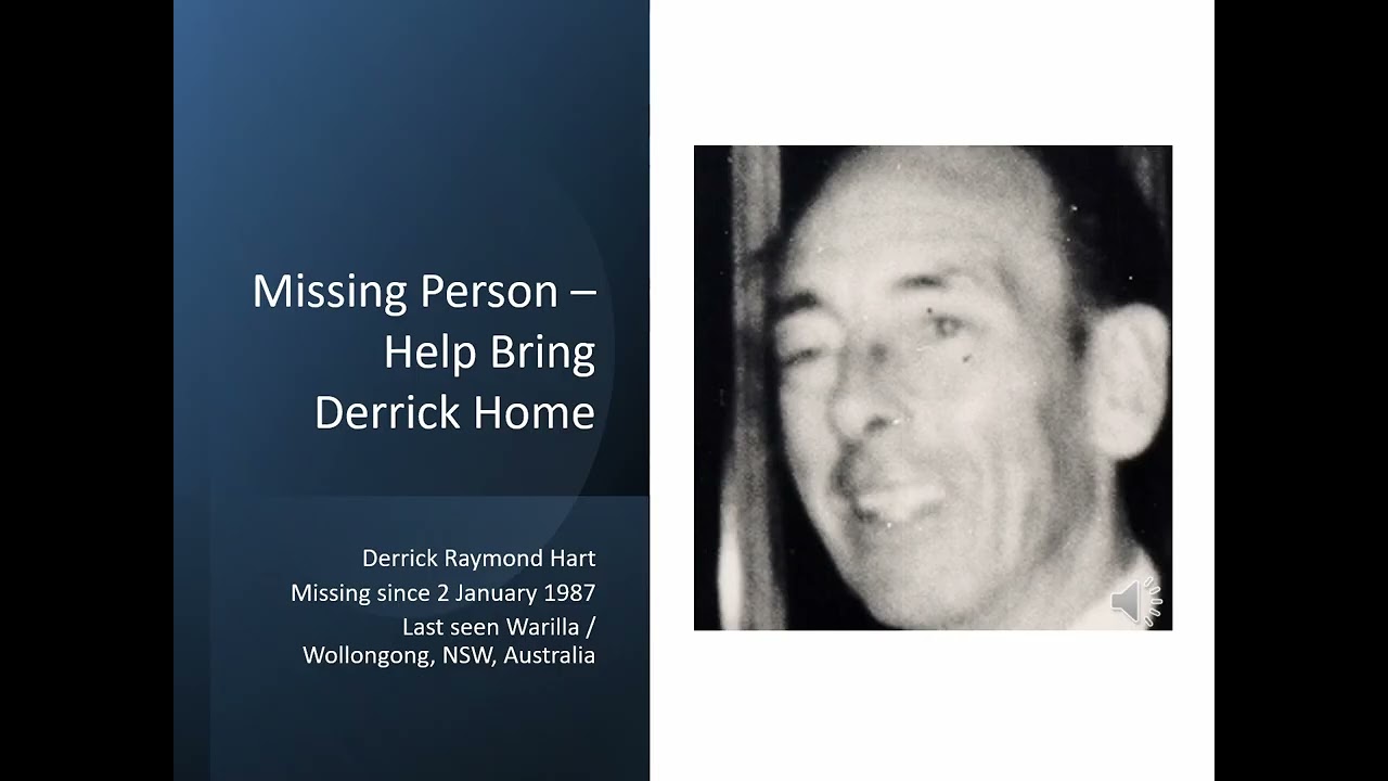 Derrick Raymond Hart - Missing Person from Warilla, NSW, Australia