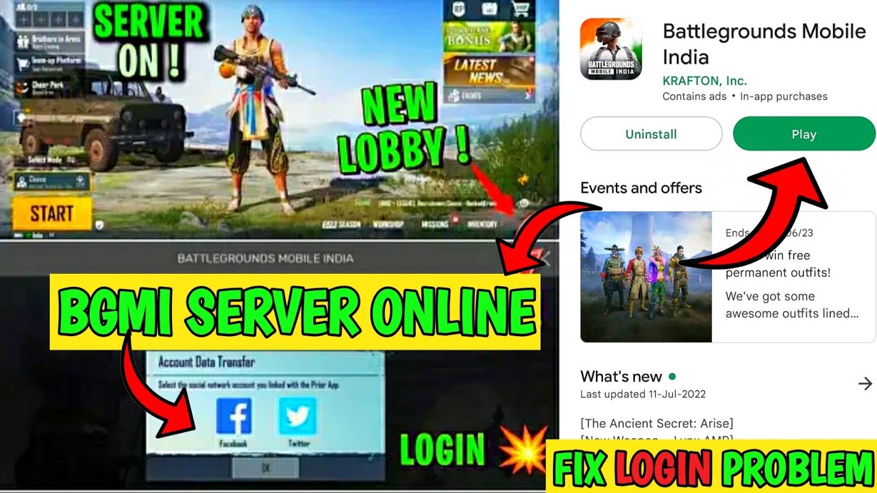 FINALLY 😍 BGMI SERVER Resume Login SUCCESS | Bgmi Login Problem Solve ...