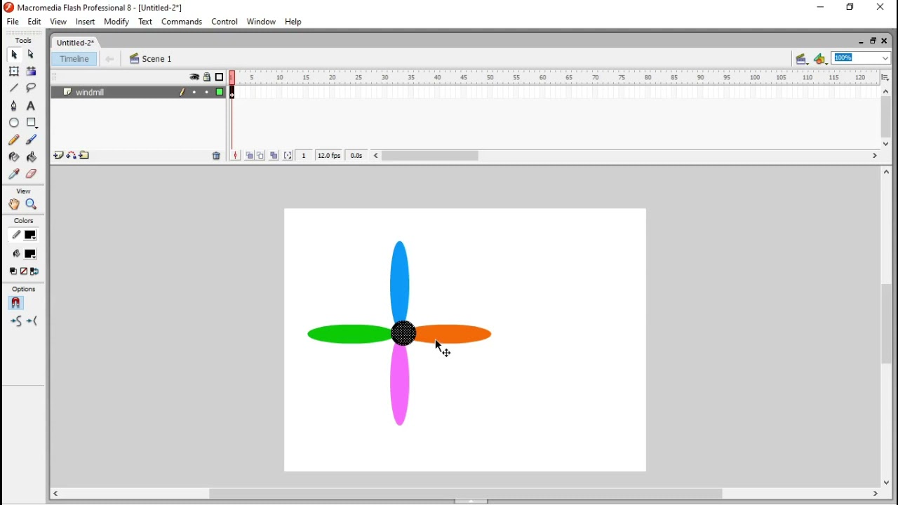 Adobe Flash - Windmill Animation