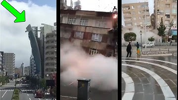 Buildings Collapse Caught On Camera! Turkey