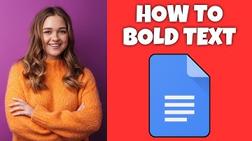 How To Bold Text In Google Docs | Google Docs Tutorial