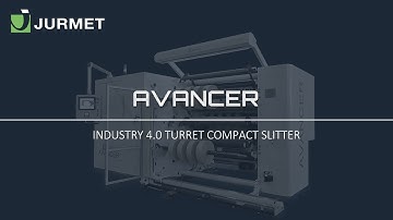 Avancer compact turret slitter. Industry 4.0 slitter rewinders with Smart Converting solutions.