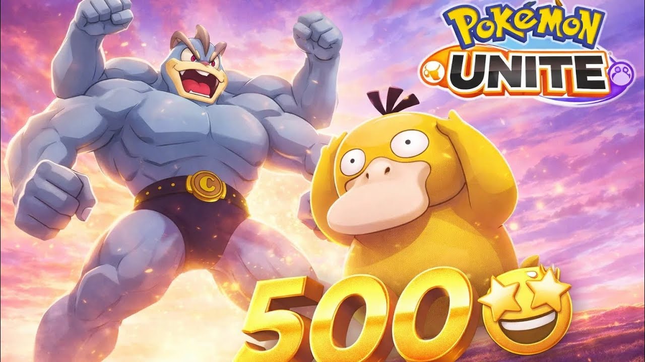 Machamp e Psyduck no 500 do Unite 