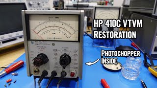 HP 410C Vacuum Tube Voltmeter Restoration