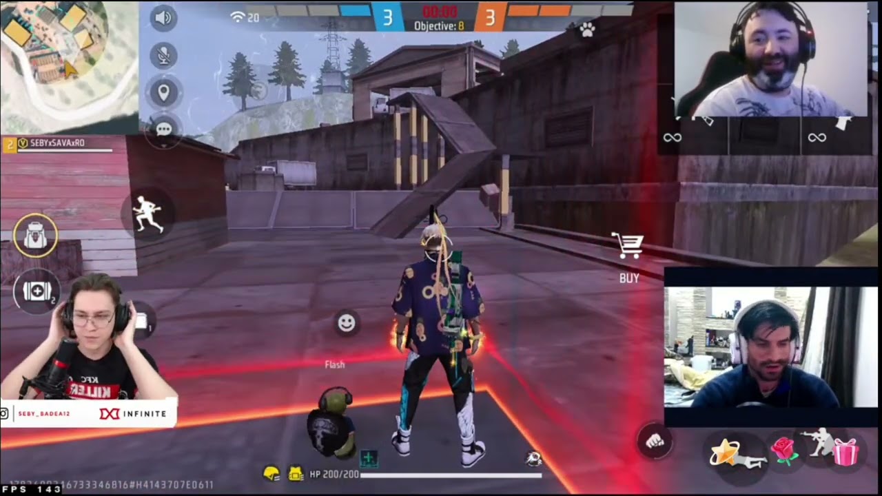 Room între King Seby vs Jean Gaming și Mirindel(1 VS 2)😍💙