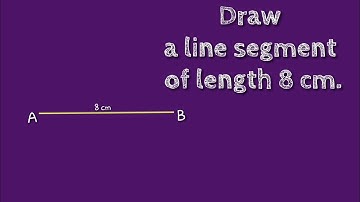 How to draw a line segment of length 8 cm.shsirclasses.