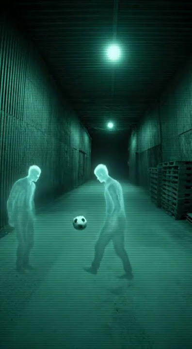 CCTV Captures Two Ghosts Playing Football in Abandoned Warehouse – Shocking Night Vision Footage!