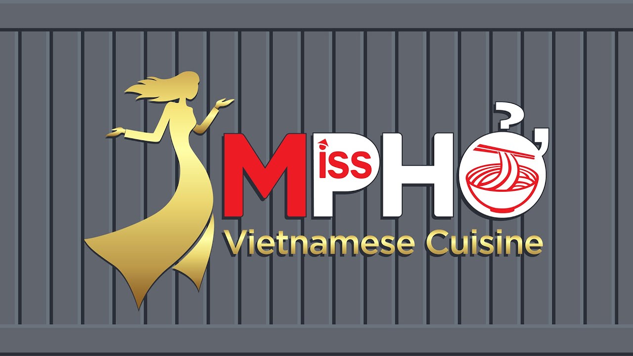 Thiết kế logo nhà hàng Miss Phở tại Hàn Quốc ♥ Thiết kế logo chuyên nghiệp ♥