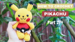 #242 | Amigurumi Pikachu Free Pattern (2/4) | How To Crochet Amigurumi Characters | AmiguWorld