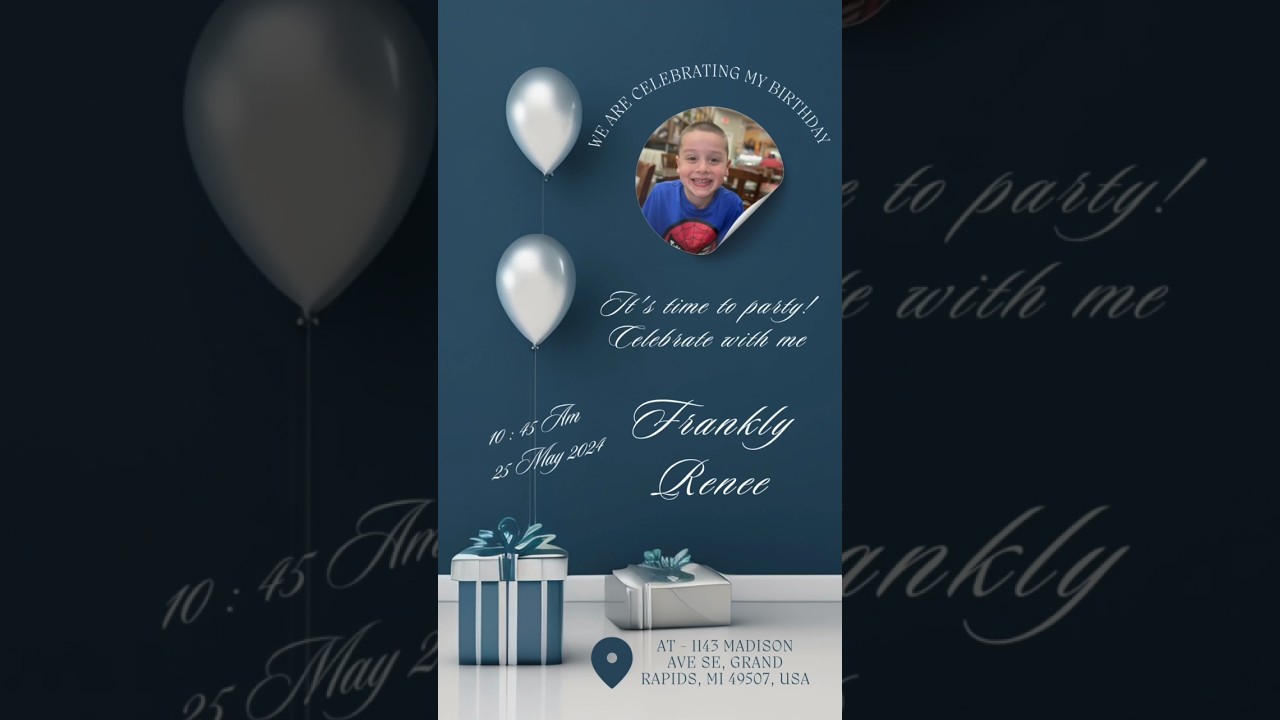 Happy birthday party invitation 🎉 