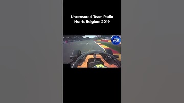 Uncensored Team Radio Norris Belgium   #Shorts