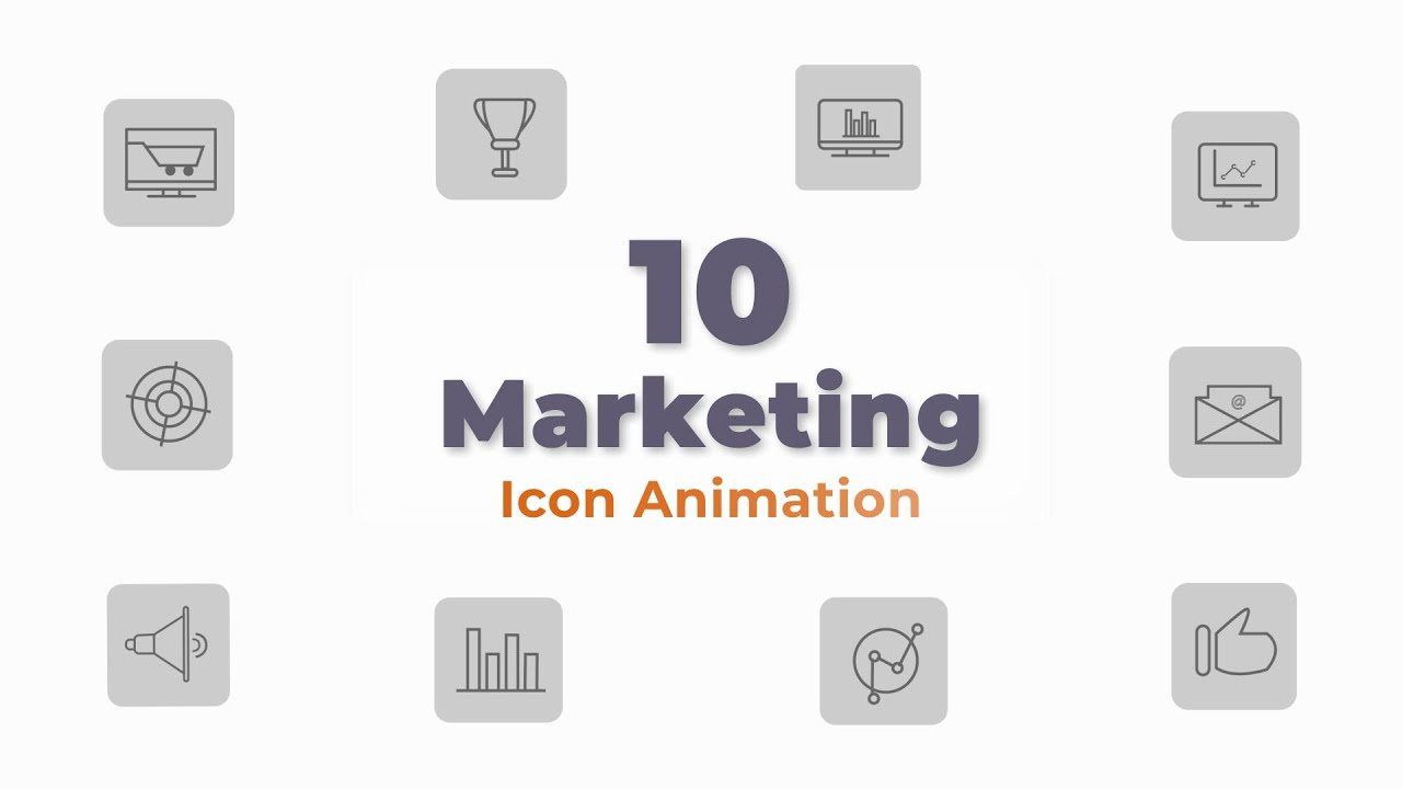 Marketing Icons Premiere Pro Templates