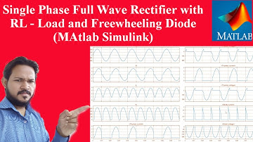 SINGLE PHASE FULL WAVE CONTROLLED RECTIFIER WITH RL LOAD IN MATLAB/ FULL WAVE RECTIFIER SIMULATION