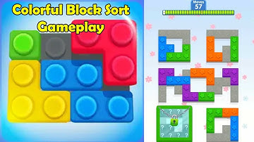 Colorful Block Sort Game Gameplay