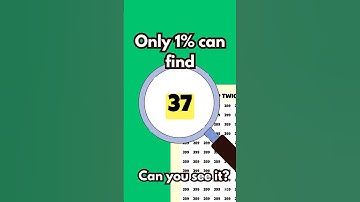 Find the Number 37 in 7 Seconds! 🔍 Brain Puzzle Challenge #Shorts