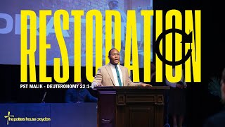 30th November 2025  | Sunday 6:30 PM | Pst Malik | Restoration