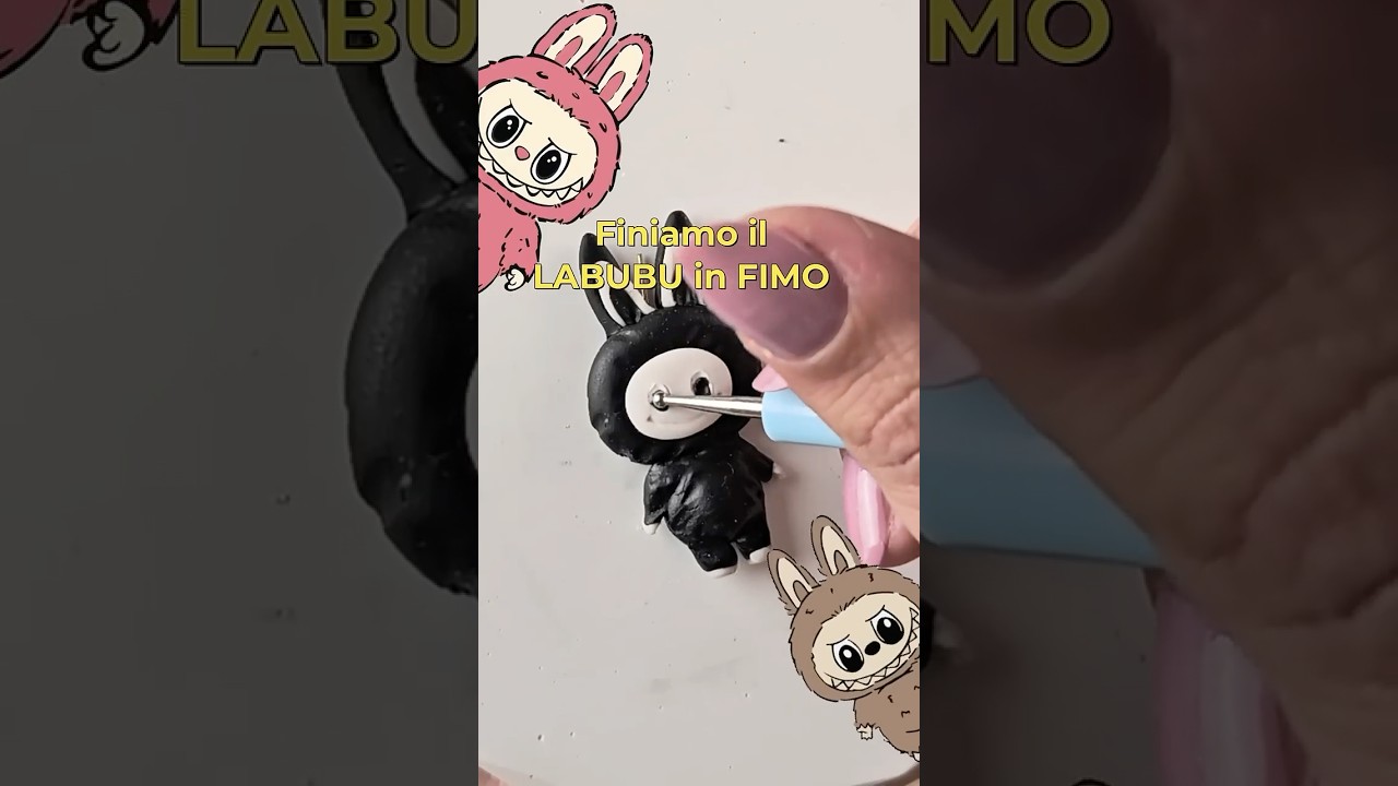 Creo un Labubu in fimo 👹 parte 2
