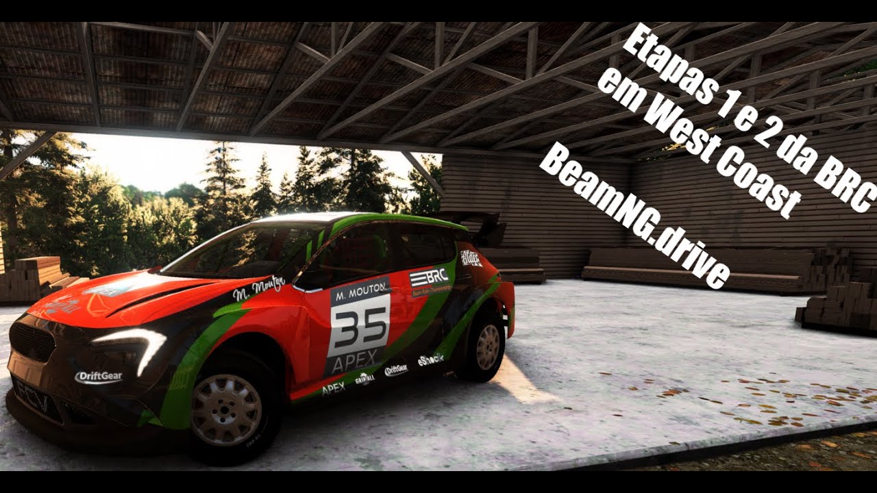 Etapas da BeamNG Rally Championship em West Coast - Traçado Custom