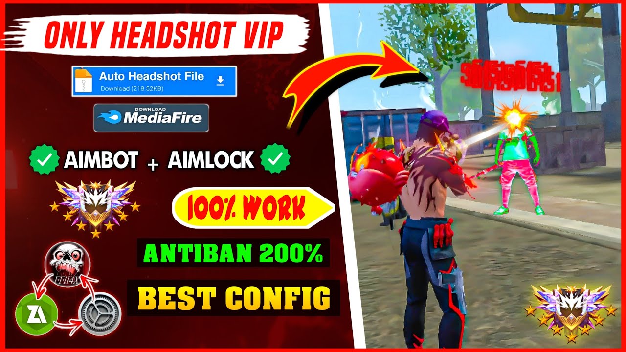 Free Fire Auto Headshot Config File🎯🌠 Macro Aimbot + No Recoil Regedit ‼️ Antiban VIP Script 👽