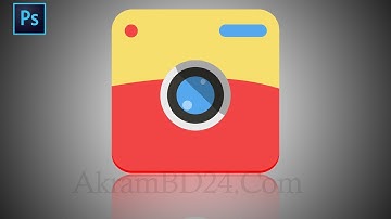 UI/ Camera Logo Design Photoshop Cc Bangla Tutorial With AkramBD24.Com