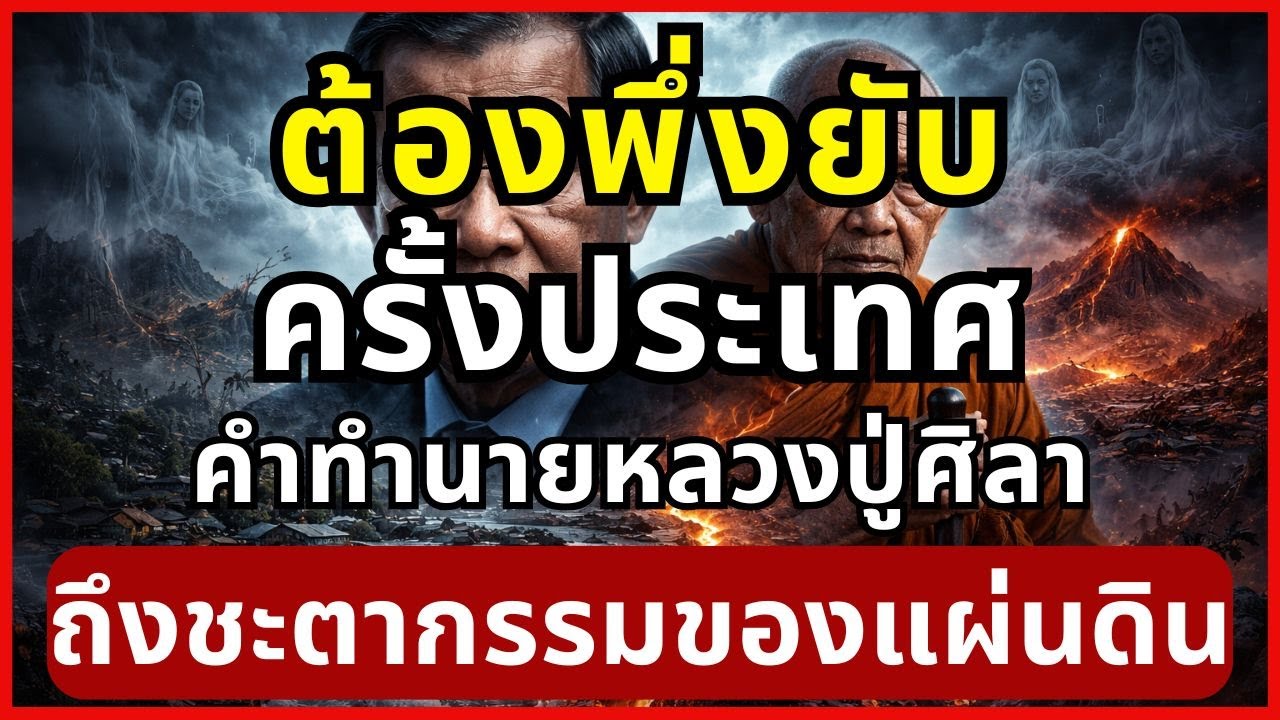 ต้องพังยับครึ่งประเทศ! คำทำนายหลวงปู่ศิลา ถึงชะตากรรมสองแผ่นดิน