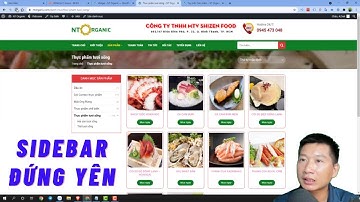 Cách tạo Sidebar cho website WordPress và đứng yên khi lăn chuột