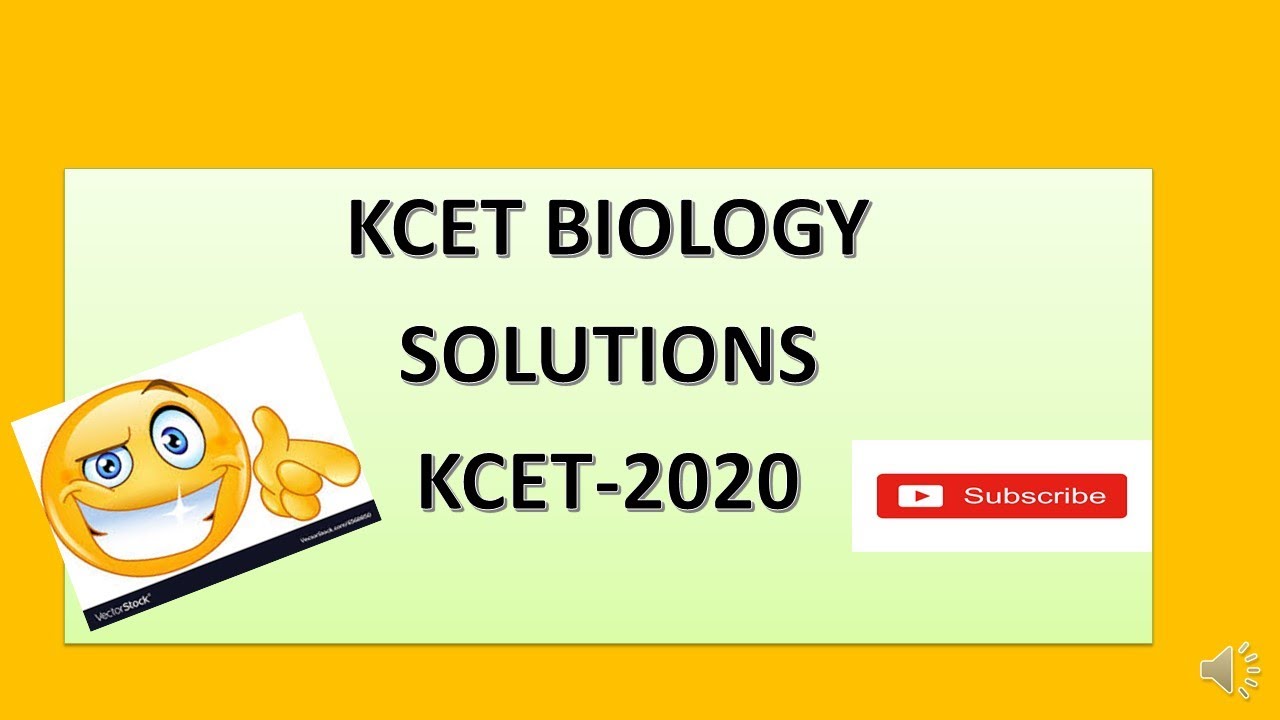KCET BIOLOGY SOLUTIONS _2020