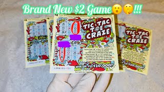 TRYING OUT BRAND NEW $2 TIC TAC TOE CRAZE CALIFORNIA LOTTERY SCRATCHERS SCRATCH OFF! screenshot 1