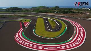 An aerial view of the Pertamina Mandalika International Street Circuit on 7 February 2022