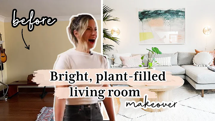 Outdated Living Room Gets A Bright, Plant-Filled M...
