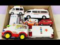 走る走る、救急車ミニカー坂道走る。走行テスト！Running, running, ambulance miniature car hill running. driving test!
