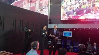 San Andreas London premiere Dwayne world record