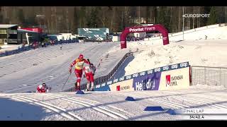 И снова разгром норвежцев!!Большунов в деле.Победа!!фалун,кубок мира,масс старт,30.01.2021.