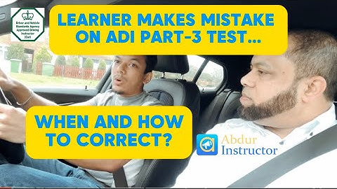 ON ADI PART-3 TEST LEARNER MAKES A MISTAKE, How And When Should I Correct | Book A Call With Me!