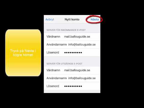 Lägga upp IMAP-konto i Iphone/Ipad