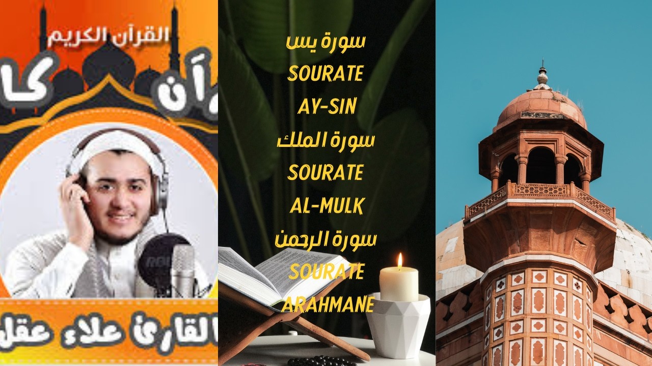 سورة يس والملك والرحمن - تلاوة مميزة بصوت عذب علاء عقل#تلاوة_خاشعة#trending #traweh #alaaaqel