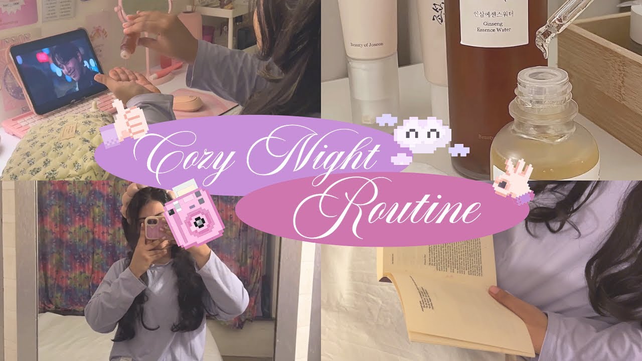 My Cozy Night Routine 🌙 | Productive + Reset + Aesthetic Self Care Vlog ...