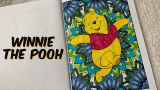 WINNIE THE POOH Adult Colouring Time Lapse