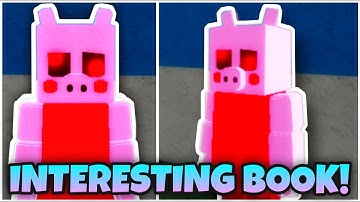How to get “INTERESTING BOOK...” BADGE + DIZZY PIGGY MORPH in PIGGY RP [W.I.P] - ROBLOX