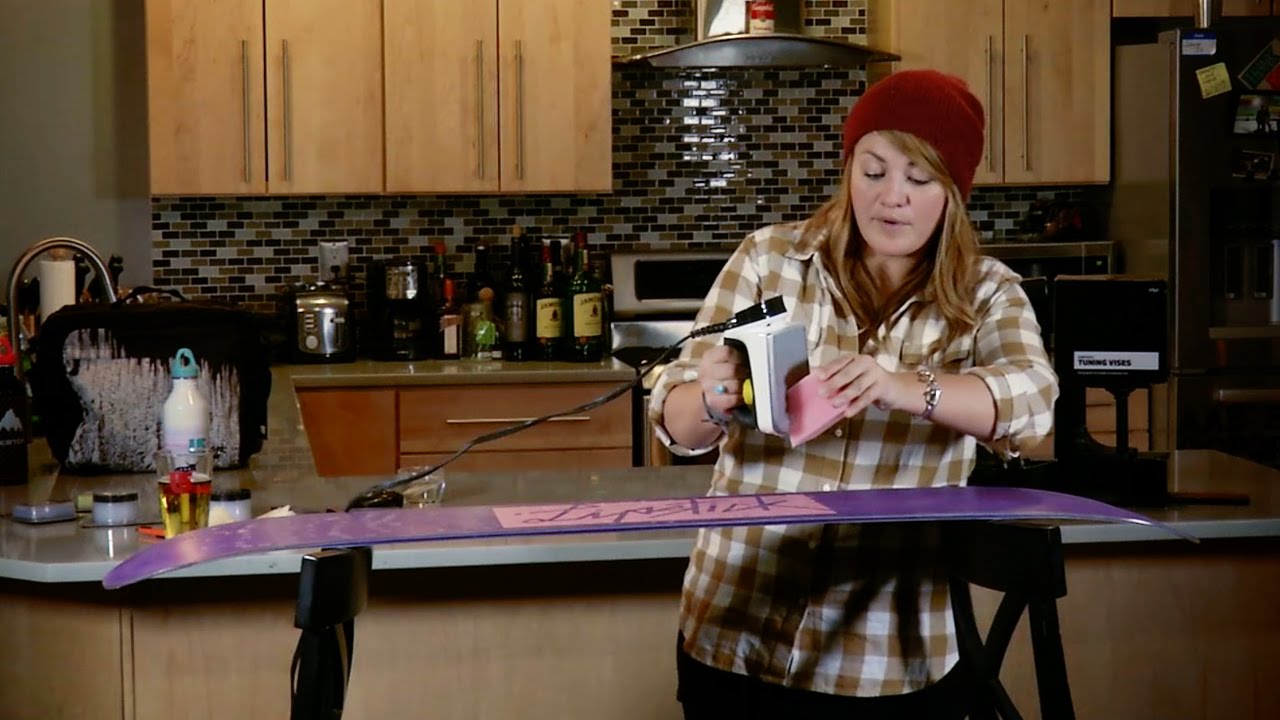 Burton Girls How To Wax Your Board Youtube in How To Wax Your Snowboard At Home